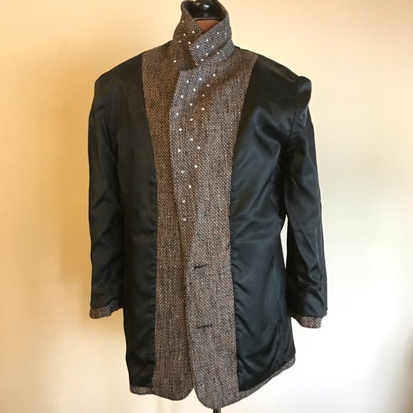 Vintage 80's CRISCIONE Rhinestone Embellished Jacket Blazer 🕺💎 - Picture 10 of 14